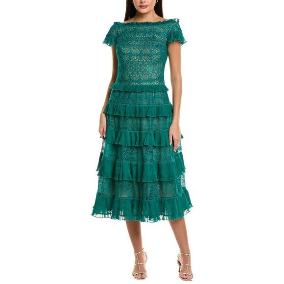Tadashi Shoji Dresses & Skirts - Tadashi Shoji Womens Embellished Midi Dress, Green